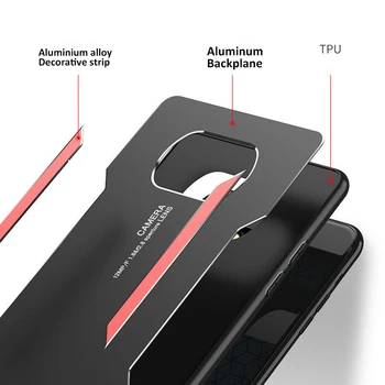 Luxusné matný hliník kovové puzdro pre Xiao Poco X3 NFC prípadoch shockproof pevný kryt telefónu
