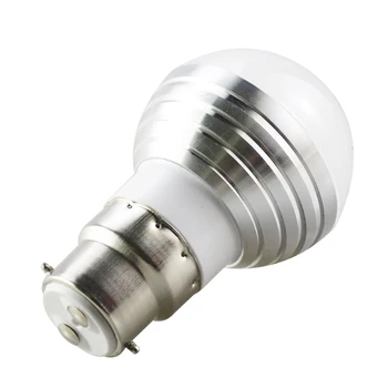 Dovolenka Stmievateľné Fáze Svetlo LED Nočné Svetlo Lampy 24key IR Diaľkové Ovládanie B22 16 Color Magic 110V 220V