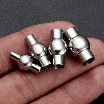 4pcs Nerezová Oceľ Magnetická Spona Kožené Kábel Spony Náramok Silný Magnet Pracky DIY Komponenty Šperky, Takže Príslušenstvo