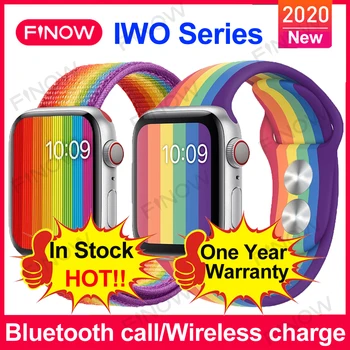 Iwo W46 W26 Smart Hodinky 2020 1,75 Palec 320*385 palcový Bluetooth Hovor Smartwatch Muži Serie 6 Telesnej Teploty EKG pre Android IOS