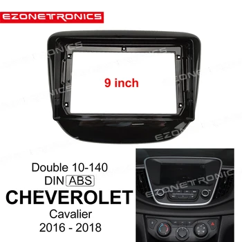 1din 2Din Auto DVD Rám Montáž Audio Adaptér Dash Výbava Zostavy Facia Panel 9 Pre Chevrolet Cavalier 2016-18Double Rádio Prehrávač
