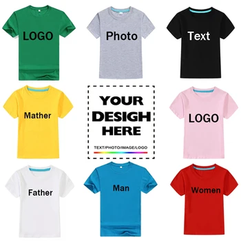 Prispôsobený Svoj Vlastný Dizajn Mužov Tričko Žena Tričko Reklama Veľkoobchod-Krátke rukávy Triedy Logo Letné Bavlnené Tričko pre Mužov
