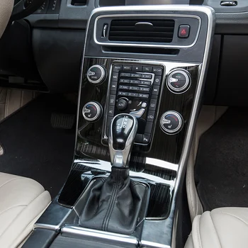 Auto styling Interiérom klimatizácia CD ovládací panel dekorácie, Nálepky, poťahy Na volvo S60, v60 cv60 auto príslušenstvo