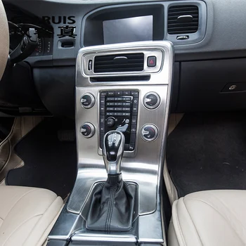 Auto styling Interiérom klimatizácia CD ovládací panel dekorácie, Nálepky, poťahy Na volvo S60, v60 cv60 auto príslušenstvo