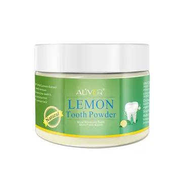 Čisté Aktívne Prírodné Citrón, Zubný Prášok Na Čistenie Zubov Svieži Dych Dlhotrvajúcu Sviežosť Anti-Bakteriálne Anti-Hubové Zubný Prášok