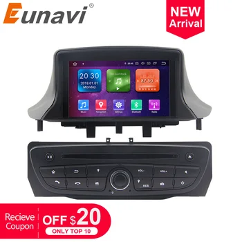 Eunavi Android 9 autorádia Multimediálne Stereo Na Renault Megane 3 Pôsobeniu 2009-GPS Navigácie TDA7851 64 g 4G WIFI headunit