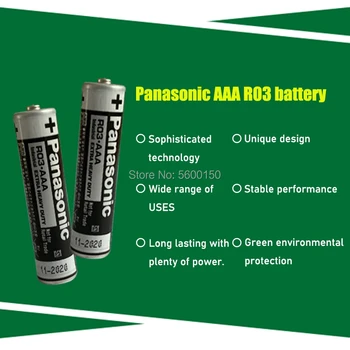 20pcs Panasonic R03 1,5 V AAA Batérie Alkalické Batérie Bez Ortuti, Suché Batérie Pre Elektrické Hračky Baterka Hodiny Myš