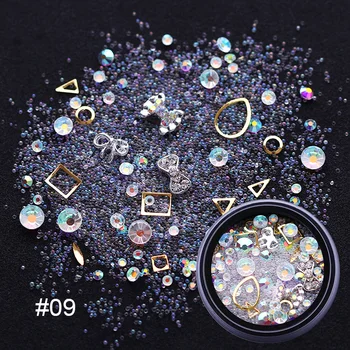 4PCS Mini Bubble bobble na Zlato, Striebro, Nail Art Kov 3D Mix Rám Šperky Náplň UV Epoxidové Živice Formy Tvorby Náplň Pre DIY Jewelr