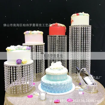 3ks-6pcs najvyššej kvality Krištáľovo priehľadná akrylová tortu stojan Romantické svadobné dekorácie