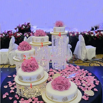 3ks-6pcs najvyššej kvality Krištáľovo priehľadná akrylová tortu stojan Romantické svadobné dekorácie