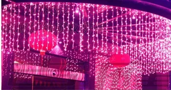 3M*1M. 6M*1M LED lumineuse opony svetlá pre svadby, Vianočné Girlandy dovolenku strany luminaria svadobné dekorácie svetlá