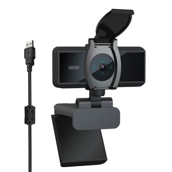 HXSJ S3 Webcam 5MPs Auto Focus 1080P HD Webkamera Webová Kamera so zabudovaným Mikrofónom, počítač, fotoaparát na ochranu Osobných údajov a Pokrytie pre PC Okruh