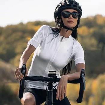 Santic Pro Lete Ženy Cyklistické Oblečenie Biele MTB Cyklistické Oblečenie Požičovňa Nosiť Oblečenie, Ropa Ciclismo Dievčatá Cyklu Jersey