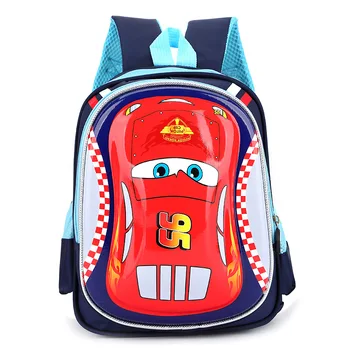 Disney Horúce nové kreslené 95 auto pevný rámček detí, školské tašky farba chlapci dievčatá batoh Cestovné skladovanie taška snack pack