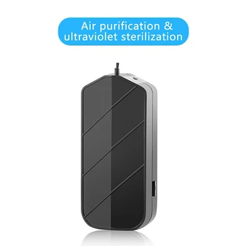2 Pack Osobné Nositeľné Čistička Vzduchu Náhrdelník Mini Prenosné Osviežovač Vzduchu Ionizátor Negatívne ióny Generátor s UV Svetlom