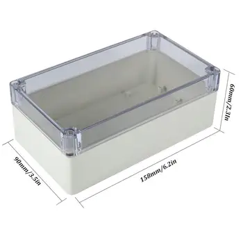 Nepremokavé Plastového Krytu Box Elektronického Nástroja Prípade Elektrických Projektu Box Outdoor Spojovacej skrinke Bývanie Transparentné clea
