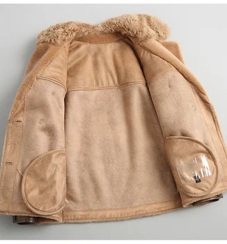 Ženy to Reálne Fur Coat Vlna Bunda na Jeseň Zimný Kabát Oblečenie 2021 Ovce Shearling Ovčej Kabát kórejský Vintage Topy ZT4071