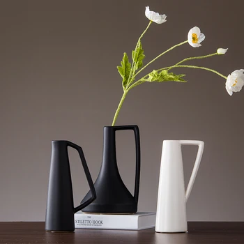 Nordic Keramické Sušené Kvety Vázy, Dekorácie Moderná Obývacia Izba, Veranda, Vázy, Dekorácie Tvorivé Japonského Zenu Váza Domáce Dekorácie