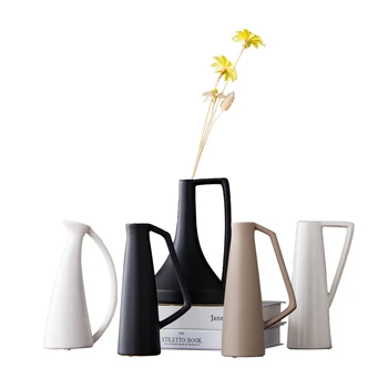 Nordic Keramické Sušené Kvety Vázy, Dekorácie Moderná Obývacia Izba, Veranda, Vázy, Dekorácie Tvorivé Japonského Zenu Váza Domáce Dekorácie