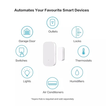 Aqara Zigbee Snímač Inteligentnej Dvere, Okno, Senzor Rozpozná Bezdrôtové Pripojenie Mini Dvere, Okno, Senzor Práce Pre Mi Domov Apple Homekit