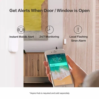 Aqara Zigbee Snímač Inteligentnej Dvere, Okno, Senzor Rozpozná Bezdrôtové Pripojenie Mini Dvere, Okno, Senzor Práce Pre Mi Domov Apple Homekit