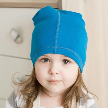 Merino vlna deti zimné čiapky tepelnej unisex baby chlapci, dievčatá klobúky deti kapoty vonkajšie príslušenstvo 6months-14years