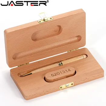 JASTER Buk Guľôčkové Pero, Puzdro+ USB flash disk 4 GB 8 GB 16 GB 32 GB, 64 GB usb kl ' úč Vynikajúci darček (Vlastné logo)