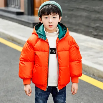 Dole Kabát, Vetrovka detské Oblečenie Pre Chlapca Bunda 2020 Zimné Zips Overal s Kapucňou kórejský Bavlna Zahustiť Teplé vrchné oblečenie