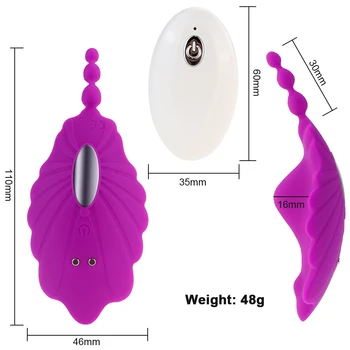 Nositeľné Pánty Vibrátor Neviditeľné Vibračné Vajíčko na Diaľkové Ovládanie Pošvy Klitorálny Stimulácia Análny Sex Hračky pre Ženy Masturbator