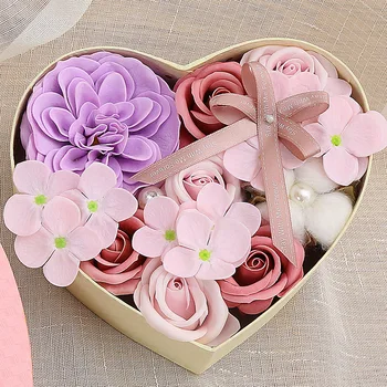 Valentine Voňajúce Mydlo Umelé Ruže Bathable Ruže Lásky Darčeka Svadby, Narodeniny Priateľka Romantický Voňavé Plátky Kvety