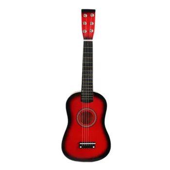 23inch Gitara Mini Gitara Lipa detský Hudobný Hračka Akustické Strunový Nástroj s Plectrum 1. String Káva