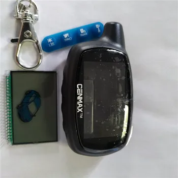 LCD CENMAX ST 7A+Prípade ruskej LCD diaľkové ovládanie pre CENMAX ST7A 7A LCD keychain auto vzdialenej 2-way auto alarm systém