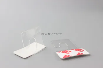 Samolepiace PET Zavesiť Karty Plastový háčik karty tovar package box vrece ramienka peghooks plast zobrazenie J-hák visí kartu