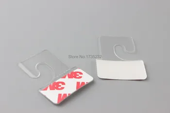 Samolepiace PET Zavesiť Karty Plastový háčik karty tovar package box vrece ramienka peghooks plast zobrazenie J-hák visí kartu