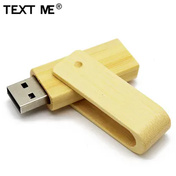 TEXT MI 4 model Otočiť drevené LOGO usb flash disk 4 GB 8 GB 16 GB 32 GB, 64 GB usb 2.0 darček LOGO engrave