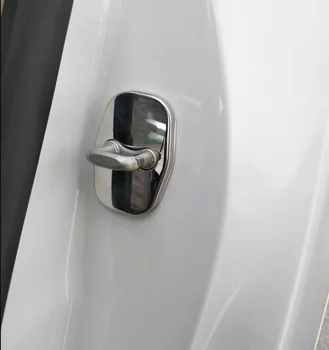 Pre Citroen C4 C4L C5 2007-2017 auto-styling Nehrdzavejúcej Ocele Dvere Zámok Pracky Ochranný Kryt, Vysoká kvalita