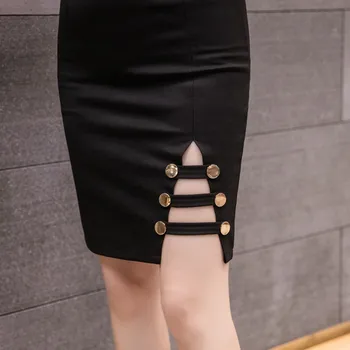 SexMKL Plus Veľkosť Mini Sukne Dámske 2020 Módne Vysoký Pás Sukne Sexy Kórejský Štýl Ženy Wokwear Ceruzku Sukne Faldas Jupe Femme