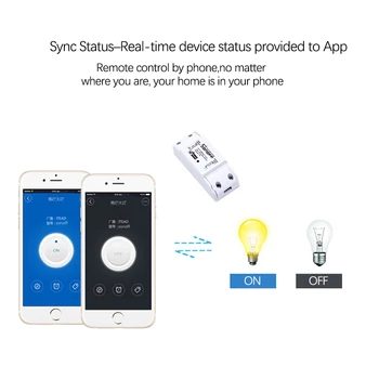 Itead Sonoff Základné Wifi Prepínač DIY Bezdrôtové Diaľkové Domotica Svetlo Relé Modul Dispečer Pracovať s Alexa domovská stránka Google smart home
