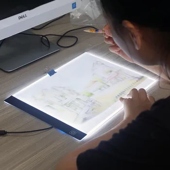LED Grafický Tablet Písanie, Maľovanie Light Box Sledovanie Rada Kópiu Doštičky, Digitálne Kreslenie Tablet Artcraft A4 Copy Table lightpad