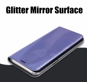 Smart Mirror Flip Cover Pre Xiao Mi 9T 5C 6 Mix 3 A2 A1 5X 6X 8 SE A2 8X 8 Lite 6 Pro Prípade Luxus Pre Xiao Poco F2 Pro Prípade