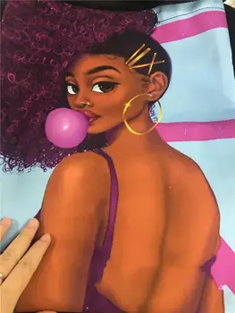 Noisydesigns Ťažkých Nákupné Tašky Ženy Umenie Black Afro dievča Tlač Shopper Teenagerov College Kniha Ženy Bolsa Dropship