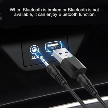 Bluetooth Adaptér 3,5 mm Jack, USB do Auta Dongle pre Počítač Wireless Music Headset Bluetooth Reproduktor USB 4.2 Audio Prijímač