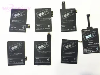Univerzálny TYP C 8 pin Qi Bezdrôtovú Nabíjačku Prijímač Plnenie Receptor Podložka Coil Adaptér Pre Samsung Galaxy S3 S4 S5 POZNÁMKA 4 3