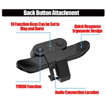 Pre PS4 Radič Pádla Pre Playstation 4 Tlačidlo Späť Prílohu Pre DualShock4 Ovládač Zadné Rozšírenie Kľúče Turbo Accesery