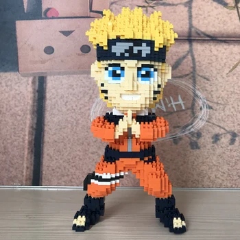 Balody 16093 Anime Naruto Hokage Uzumaki Ninja 3D Model 1570pcs DIY Mini Diamond Kvádre, Tehly, Budova Hračka pre Deti, žiadne Okno