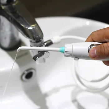 Horúce 6 Tip Vody, Zubné Flosser Prenosné Prepínač Batérie Ústne Zubné Irigátor Niť SPA Zuby Cleaner Starostlivosť o Ústnu dutinu Realizovať Čistenie