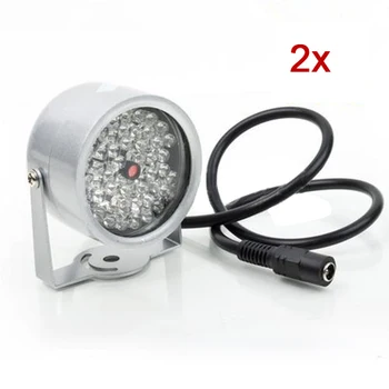 2 ks 48 LED Iluminátor Svetlo CCTV INFRAČERVENÉ Infračervené Nočné Videnie Lampa Pre Bezpečnostné Kamery