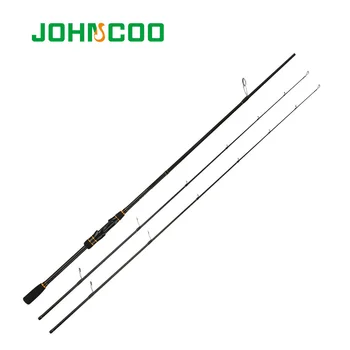 JOHNCOO Uhlíka Spinning Rod Casting Booster Stávkovanie Prút 2 Sekcie Rybárske pól Ex-Rýchlo Rybársky Prút 2.1 m ML M 2 Tipy 5-28 g