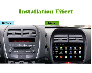 Android 9.0 Auto Rádio Multimediálny Prehrávač Navigácie GPS Na Mitsubishi ASX 1 2011 2012 2013 Wifi 2+32 GB, 10.1