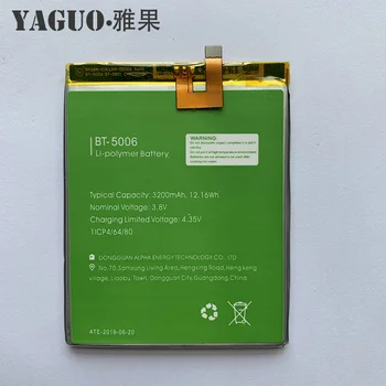 Originálne Kvalitné Batérie 3200mAh Batérie pre LEAGOO Power 2 Power2 BT-5006 BT5006 BT 5006 Batérie Batterie kontakty batérie